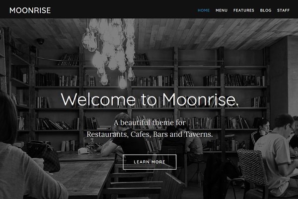 Download Moonrise Restaurant WordPress Theme