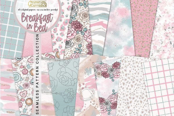 Download Mothers day seamless patterns