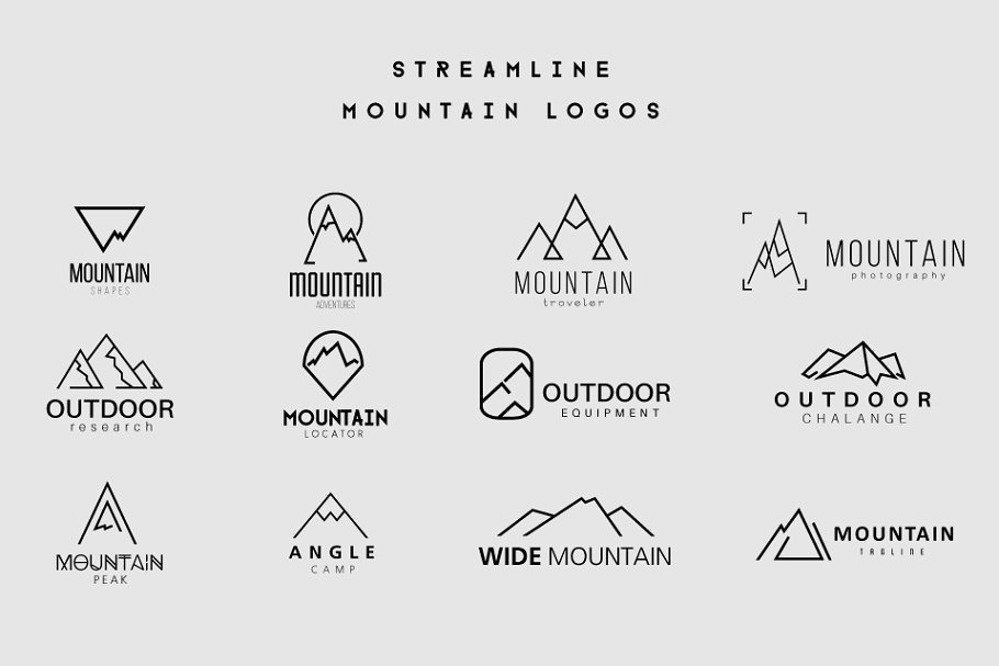 Download Streamline Mountain Logos