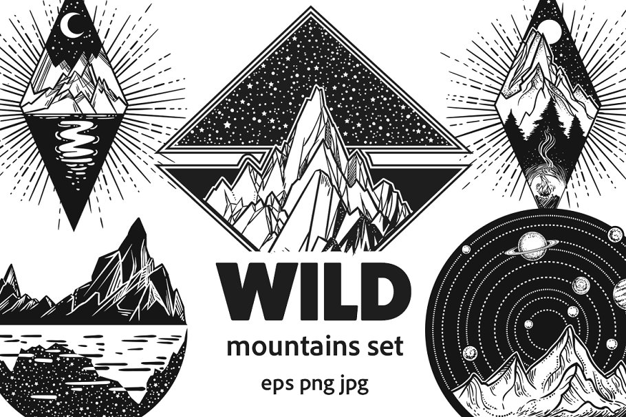 Download Wild mountains set