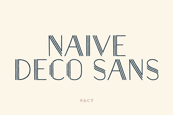 Download Naive Deco Sans Font Collection