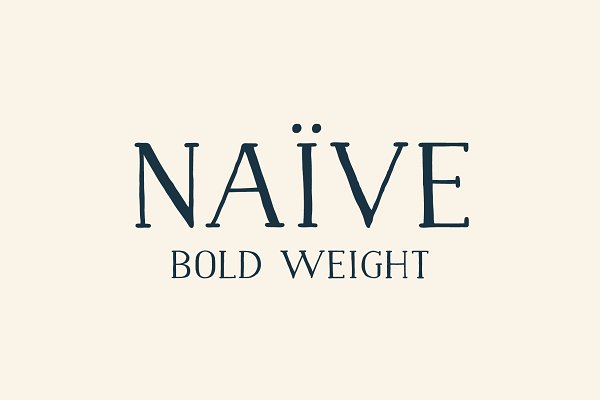 Download Naive Font (Bold weight)