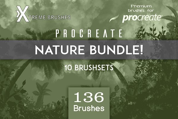 Download Procreate Nature BUNDLE!