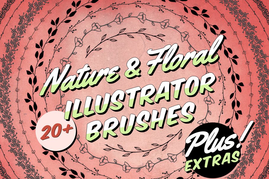 Download Nature & Floral Illustrator Brushes