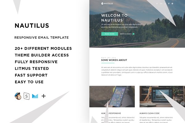 Download Nautilus – Responsive Email template