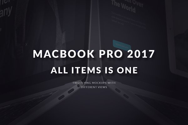 Download All MacBook Pro 2017 Flying Mockups