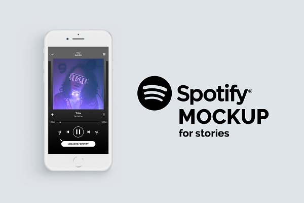 Download Spotify Mockup for Instagram Stories