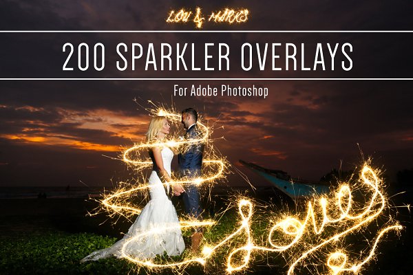 Download Sparkler Photoshop Overlays