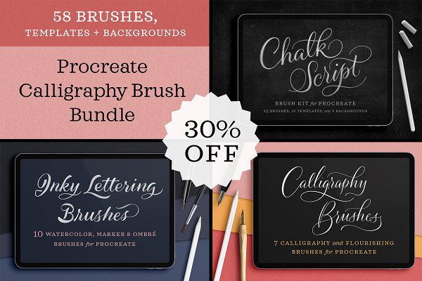 Download Procreate Calligraphy Brush Bundle