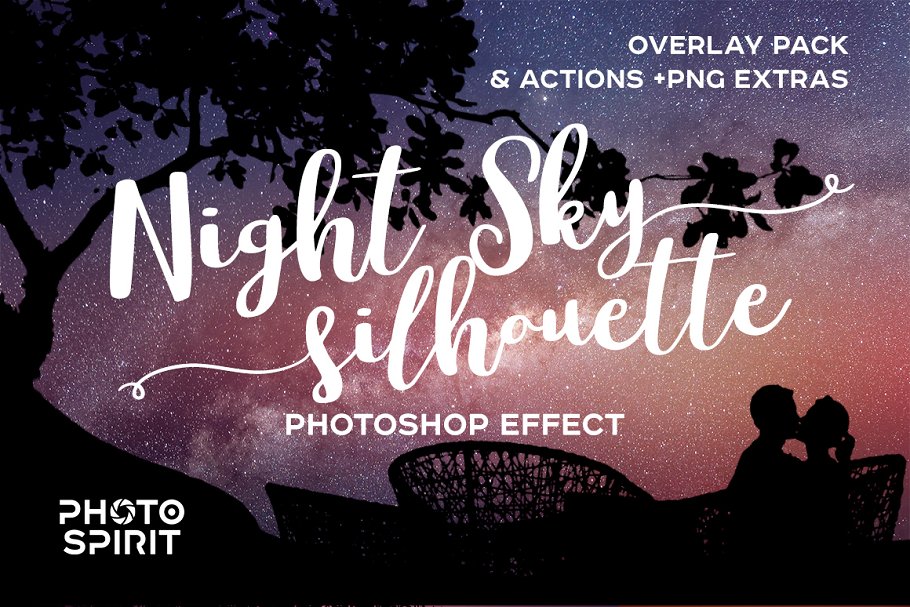 Download Night Sky Silhouette Actions