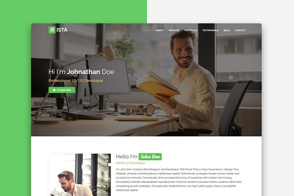 Download Nista - Creative Personal Template