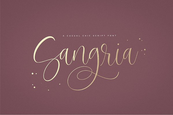 Download Sangria Script Font