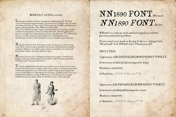 Download NN1890 Vintage font