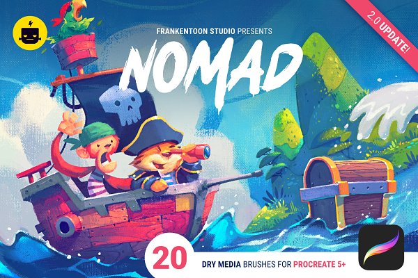 Download Nomad V.2 - Brush Pack for Procreate