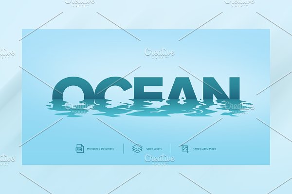 Download Ocean Text Effect Design