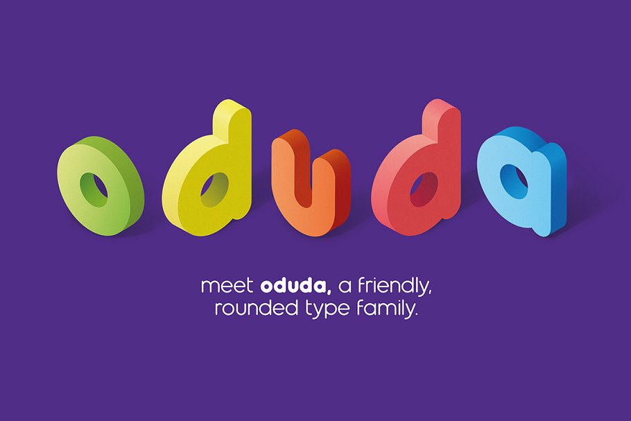 Download Oduda - Rounded Typeface