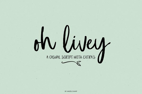 Download Oh Livey casual brush script