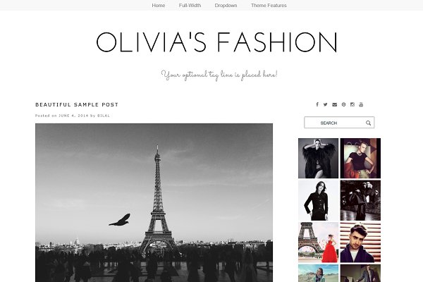 Download WordPress Theme - Olivia's Fashion