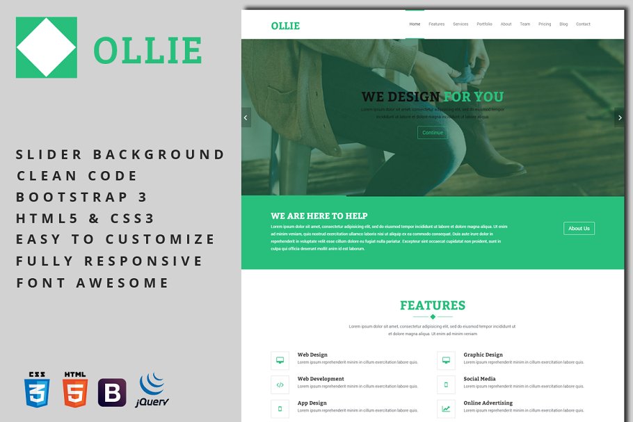 Download Ollie - Business Template