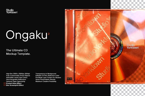 Download Ongaku - Ultimate CD Mockup Template