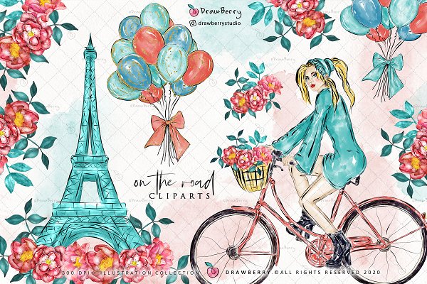Download Digital Eiffel Tower Clipart PNG