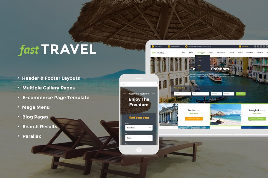 Download Travel Agency Website Template