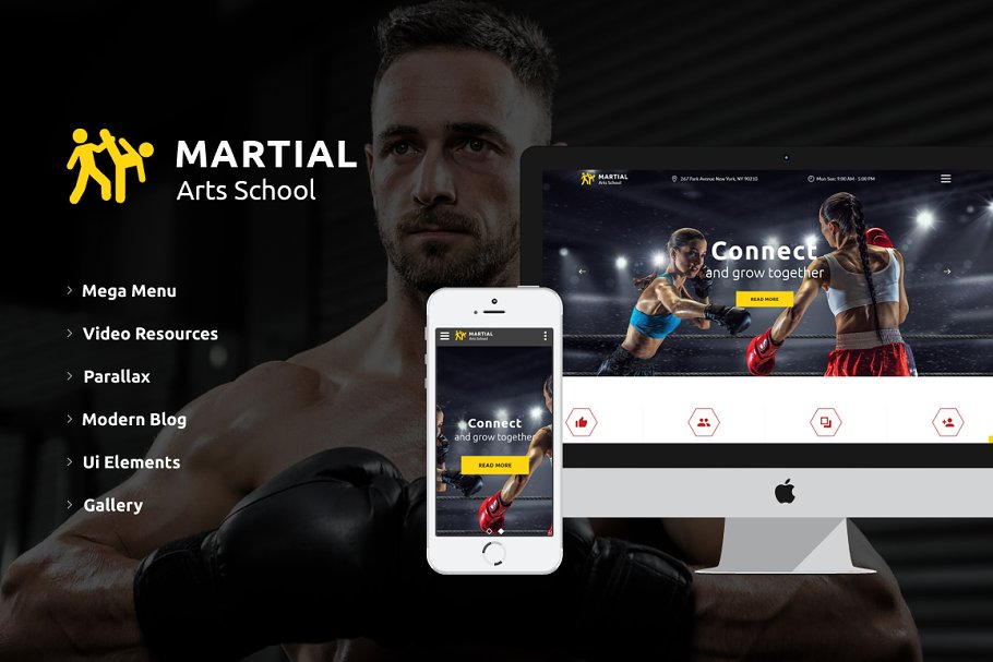 Download Martial Arts School Website Template