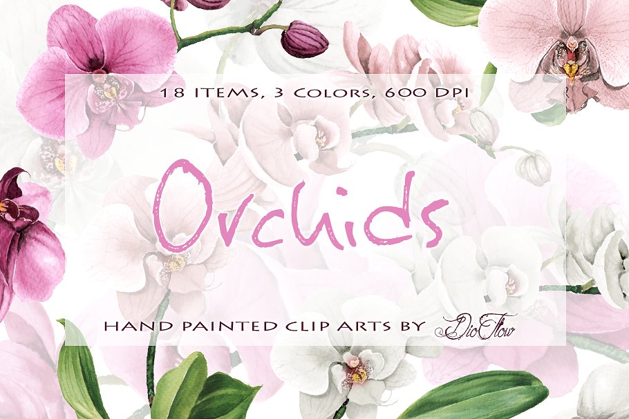 Download Orchid Watercolor Clip Art