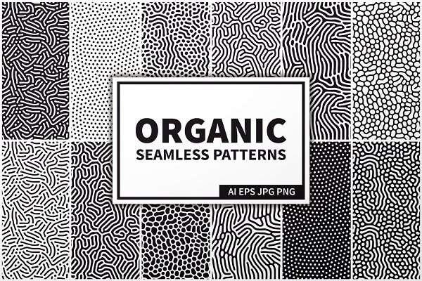 Download 28 Organic Seamless Patterns Set