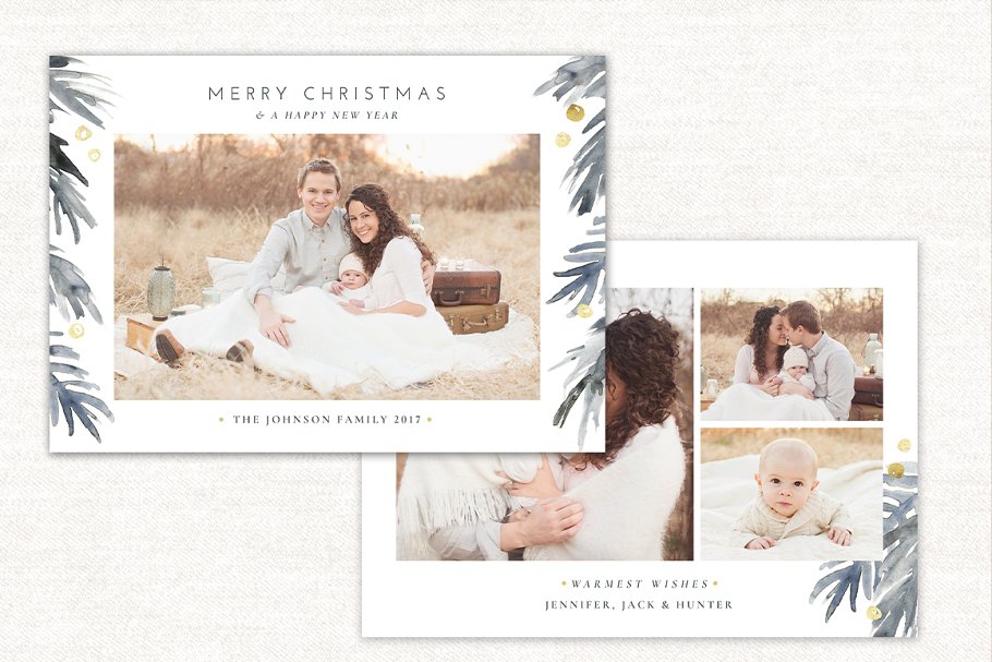 Download Christmas Card Template Holidays 149