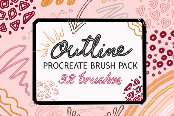 Download Outline Procreate Brushes Stamps