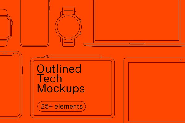 Download Outlined Tech Mockups