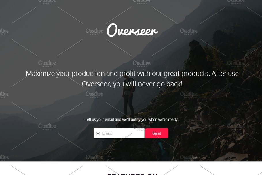 Download Overseer One Page HTML Template