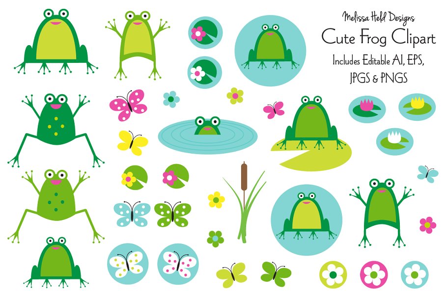 Download Cute Frog Clipart