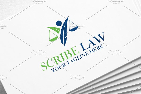 Download Scribe Law | Logo Template