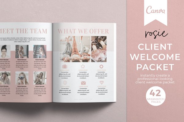 Download Client Welcome Packet Canva Template