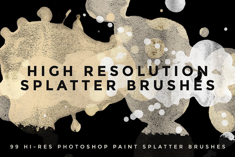 Download 99 Hi Res Paint Splatter Brushes