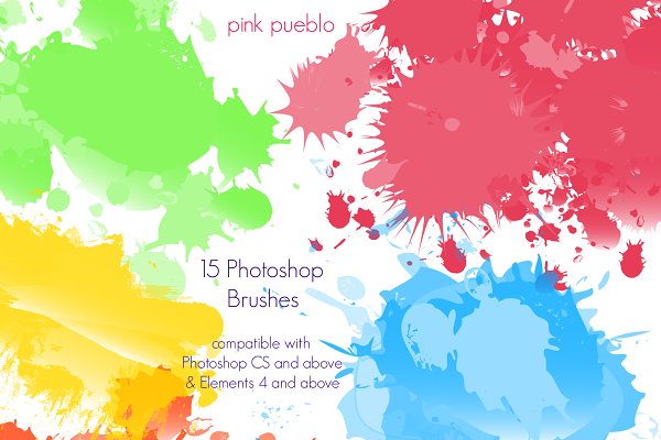 Download Paint Splatters Photoshop Brushes