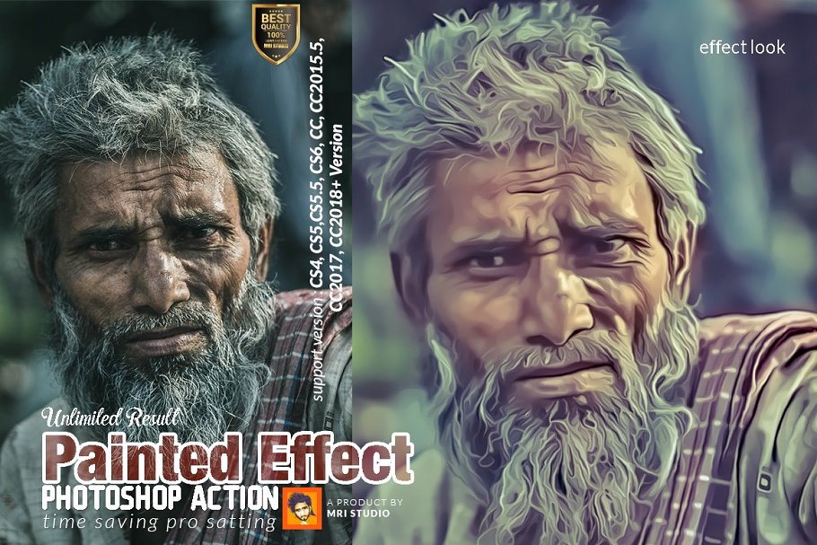 Download Painted Effect Photoshop Action