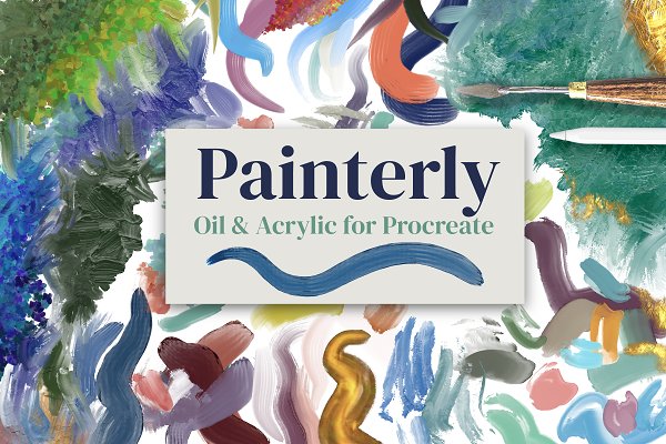 Download Painterly Brushes for Procreate