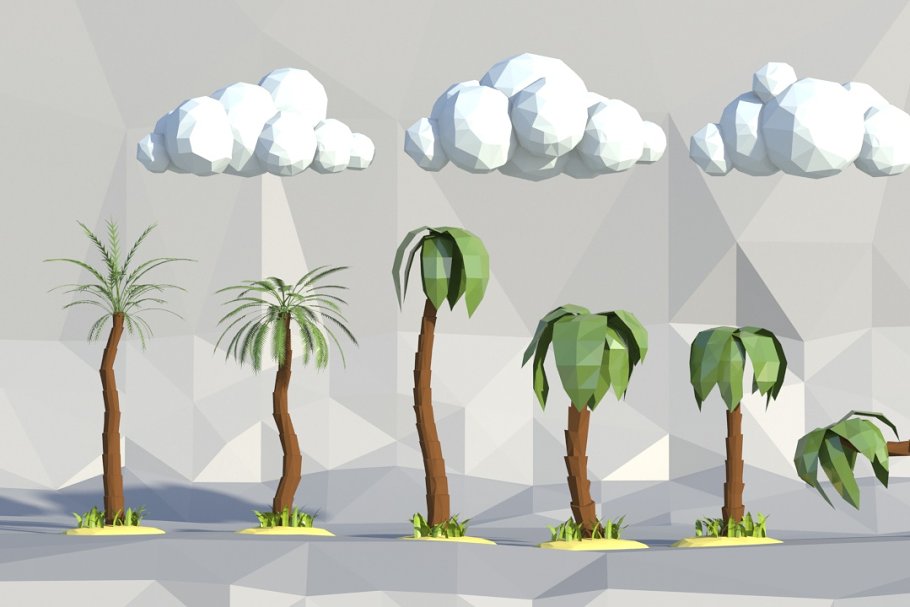 Download low poly Palm