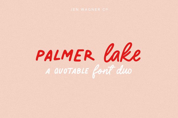 Download Palmer Lake | A Quotable Font Duo
