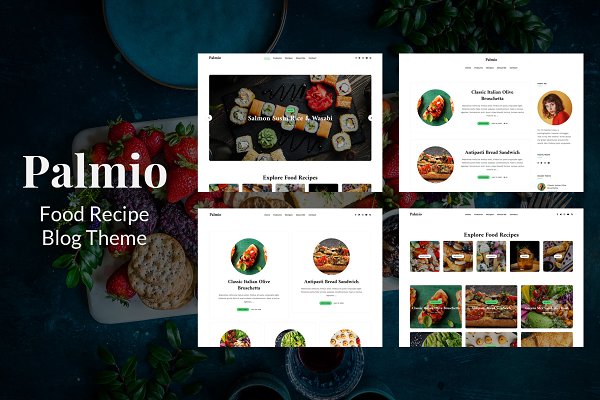 Download Palmio - Food Recipe Blog Theme