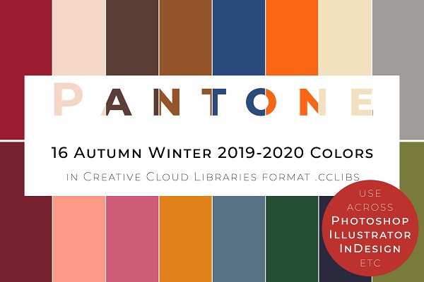Download 16 Pantone AW 2019-20 palette