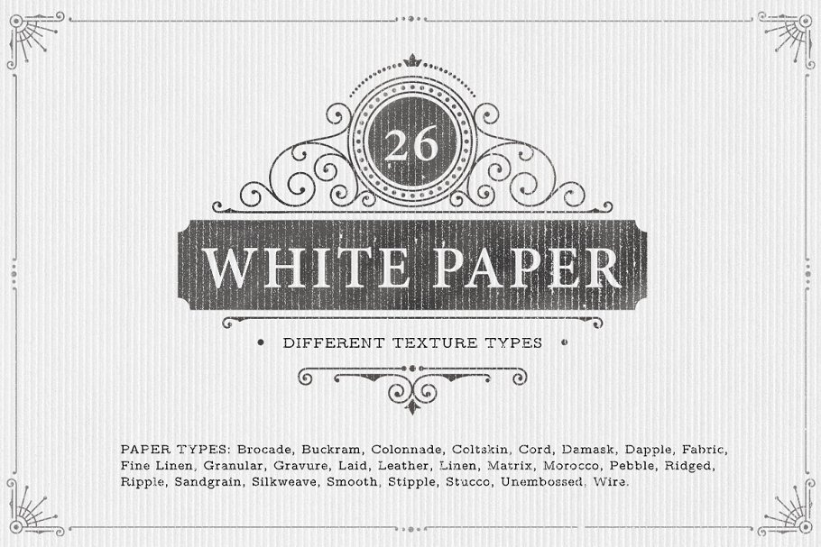 Download 26 White Paper Background Textures