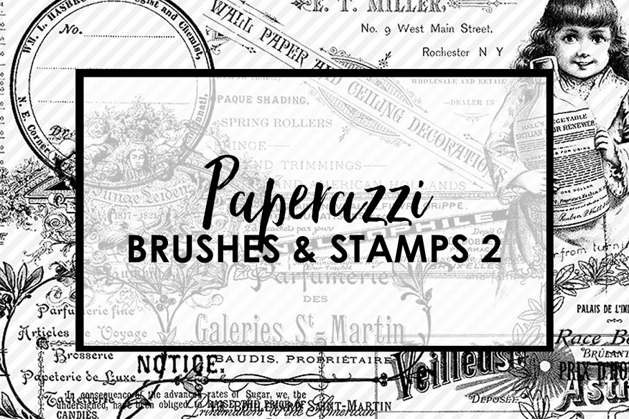 Download Paperazzi Ephemera Brushes & Stamp 2