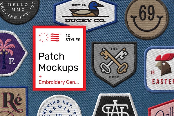 Download Patch Mockups + Embroidery Generator