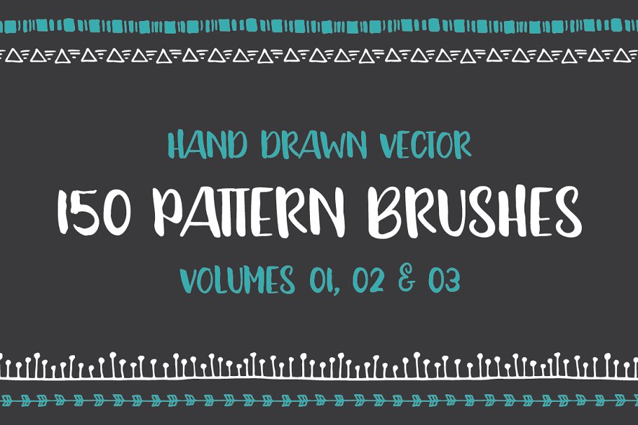 Download Hand Drawn Pattern Brushes Bundle