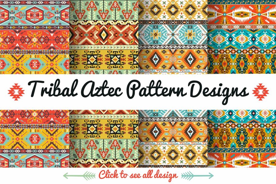 Download Ethnic pattern in aztec style
