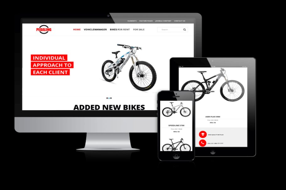 Download Pedaling Bike Joomla template